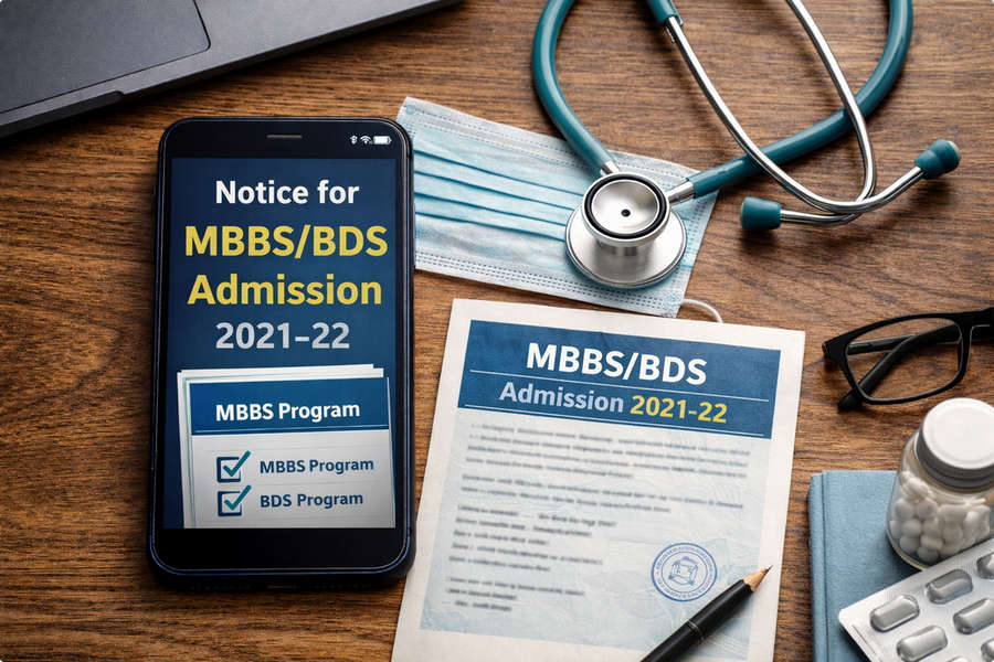 Notice for MBBS/BDS Admission 2021-22